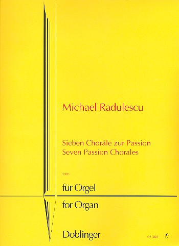 7 Choräle zur Passion für Orgel