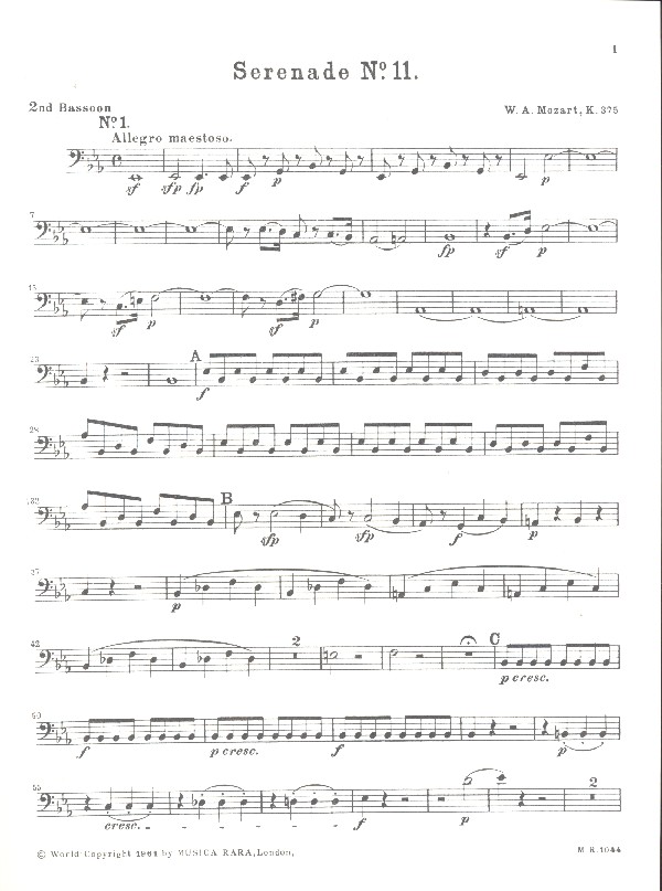Serenade Es-Dur Nr.11 KV375