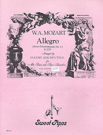 Allegro KV229 from divertimento no.1