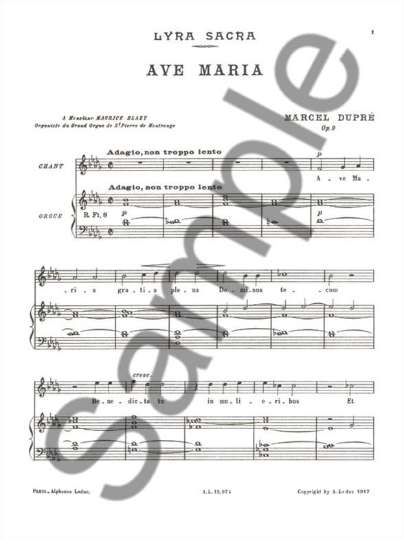 Ave Maria op.9,2 pour