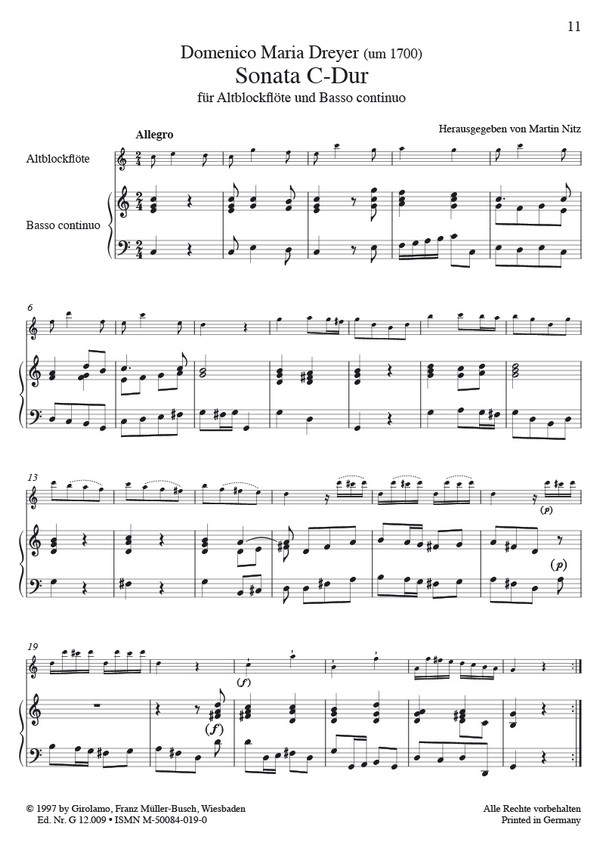 2 Sonaten (Valentini, Dreyer)