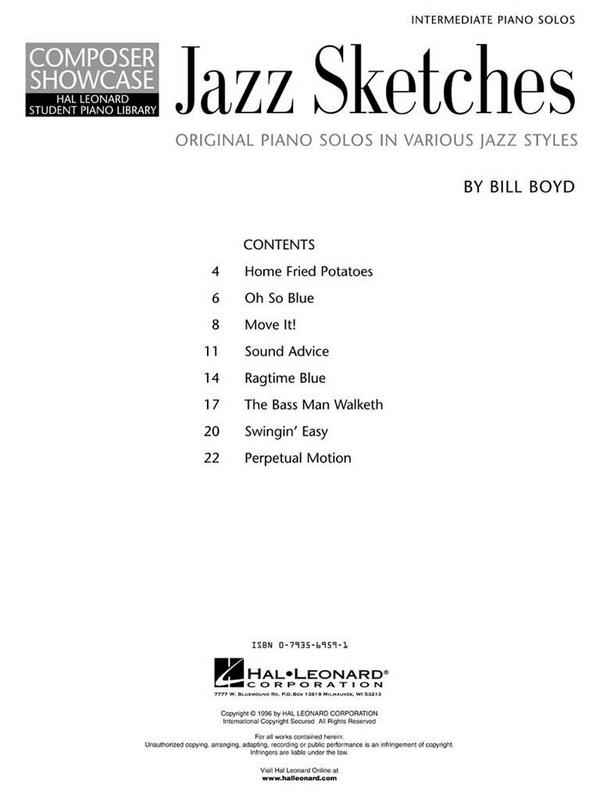 Jazz Sketches: Songbook with