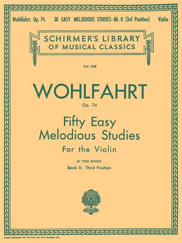 50 easy melodious Studies op.74