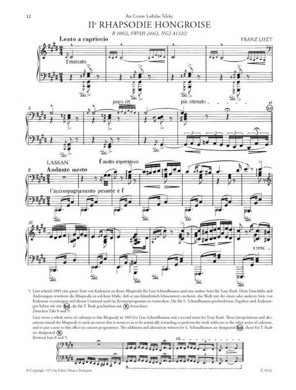 Rhapsodie hongroise Nr.2
