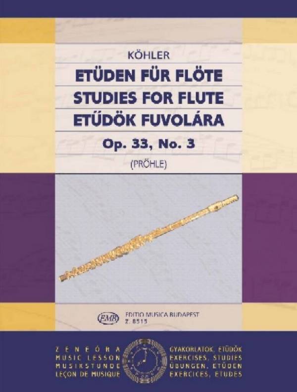 Etüden op.33,3 für Flöte