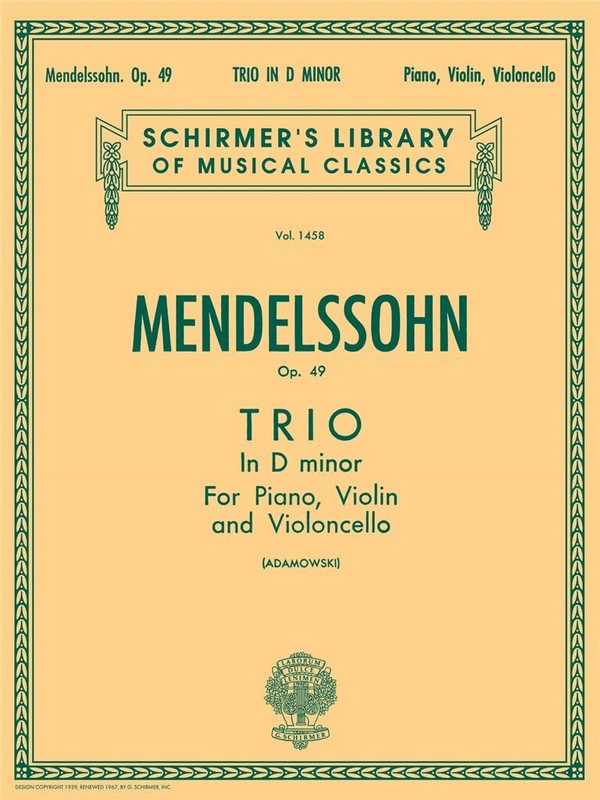 Piano trio d minor op.49