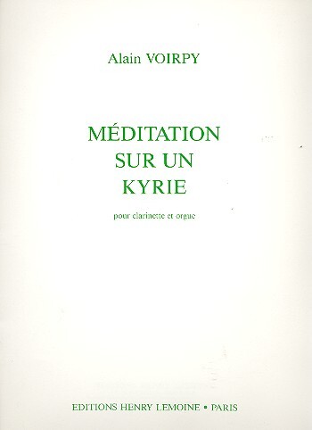 Méditation sur un kyrie pour clarinette