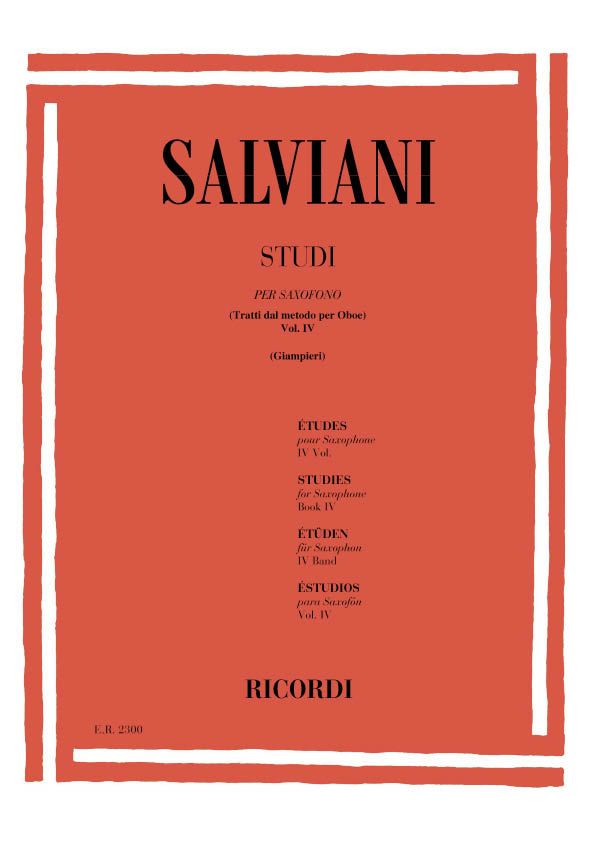 STUDI VOL.4 PER SAXOFONO