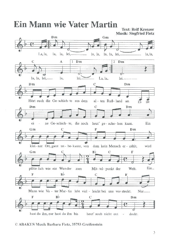 Ein großer Tag für Vater Martin