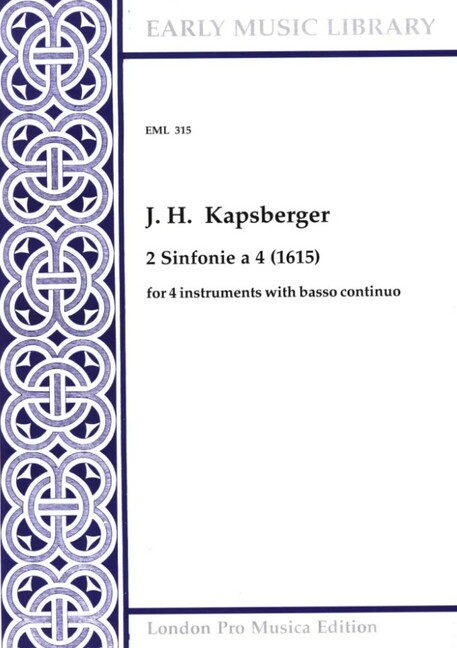 2 Sinfonie a 4 (1615) for