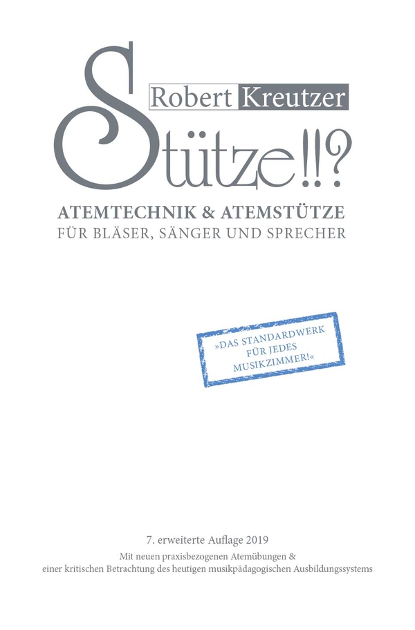 Stütze!!? Band 1 Atemtechnik und Atemstütze