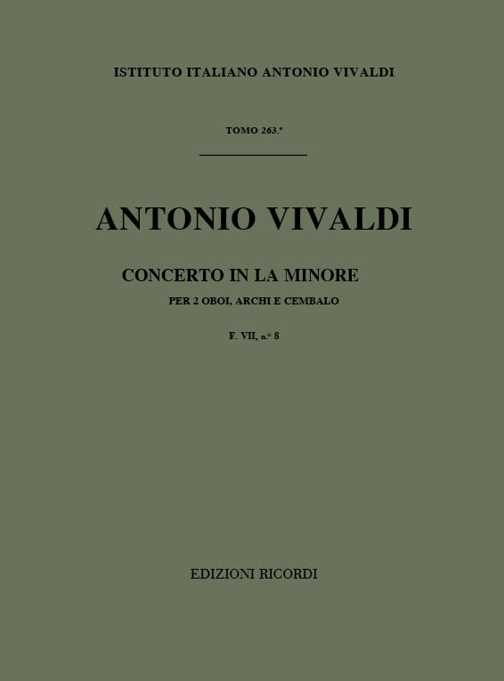 Konzert a-Moll F.VII:8 für 2 Oboen,