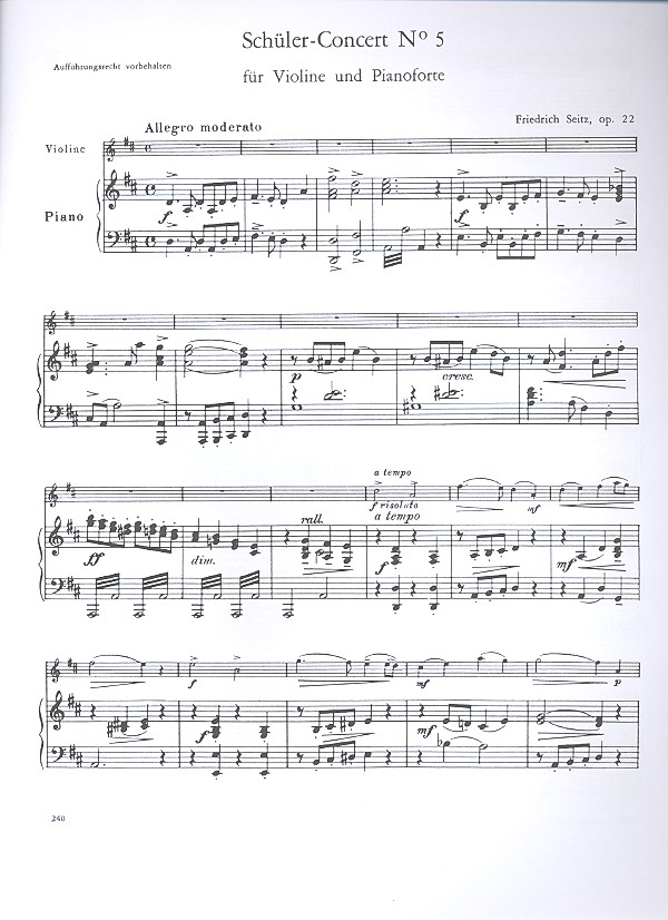 Concerto d-Major op.22 for violin