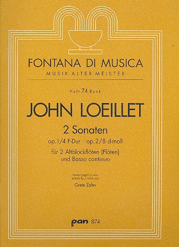 2 Sonaten op.1,4 und op.2,8 
