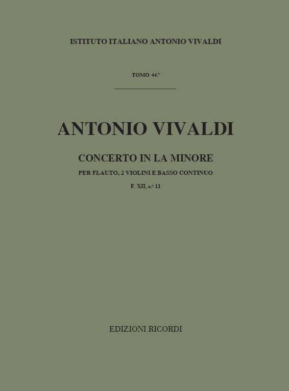 CONCERTO LA MINORE F.XII NO.11