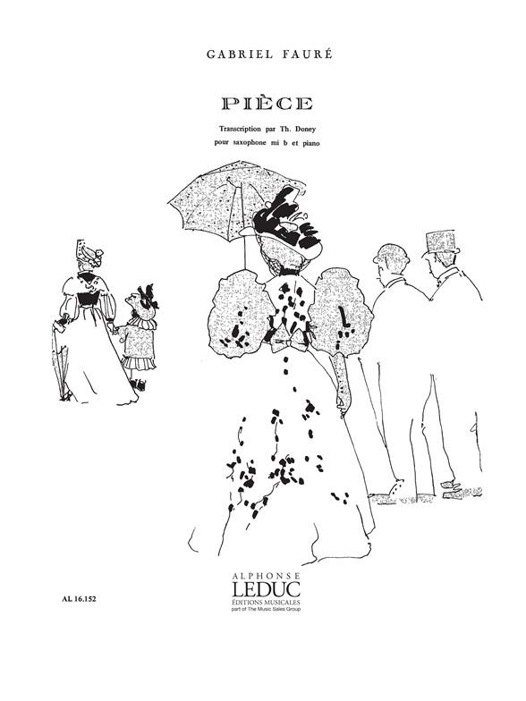 Pièce pour saxophone mib et piano