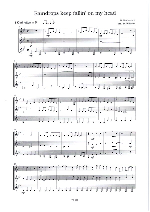 Raindrops keep fallin' on my Head