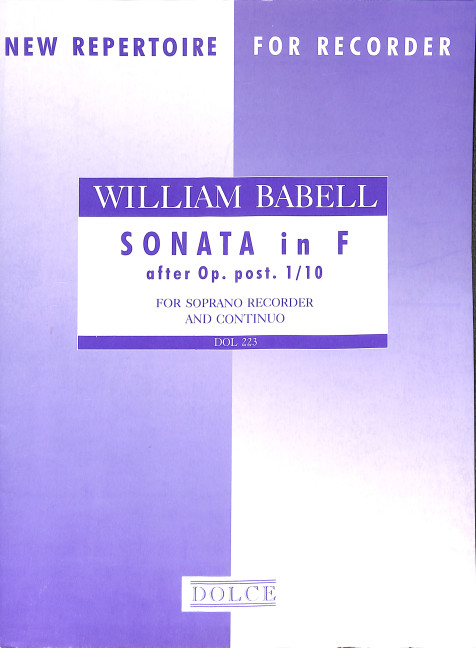 Sonata f major op.1,10