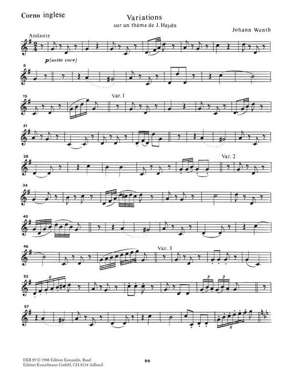 Variations sur un thème de Haydn