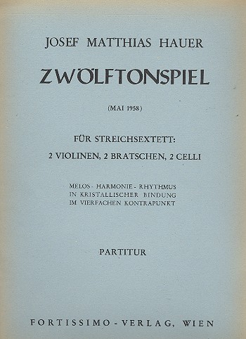 Zwölftonspiel Mai 1958