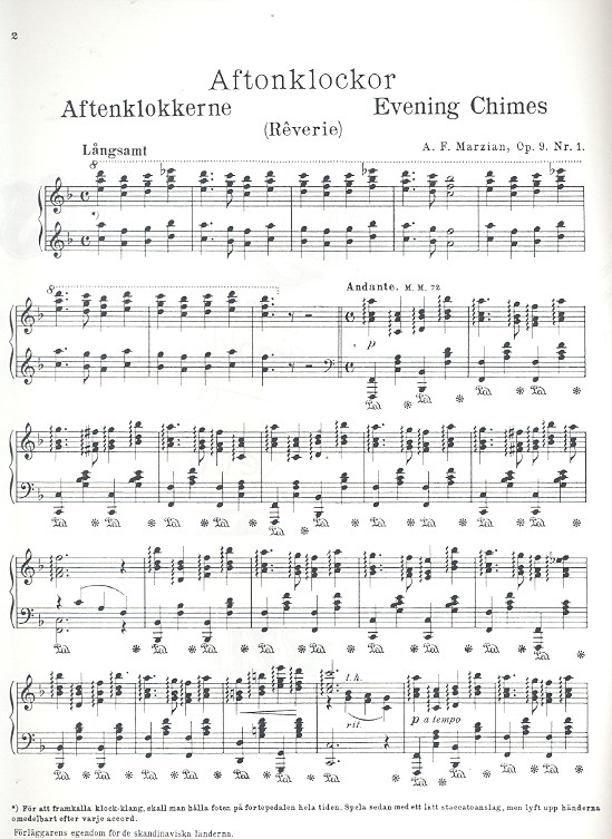 Evening Chimes op.9,1