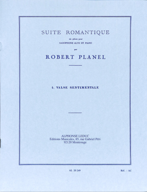 Valse sentimentale pour saxophone