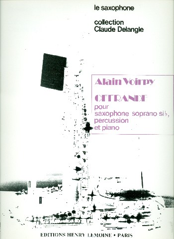 Offrande pour saxophone soprano,