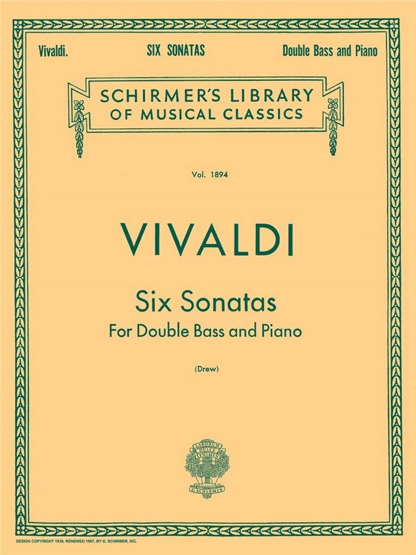 6 Sonatas for double bass and piano