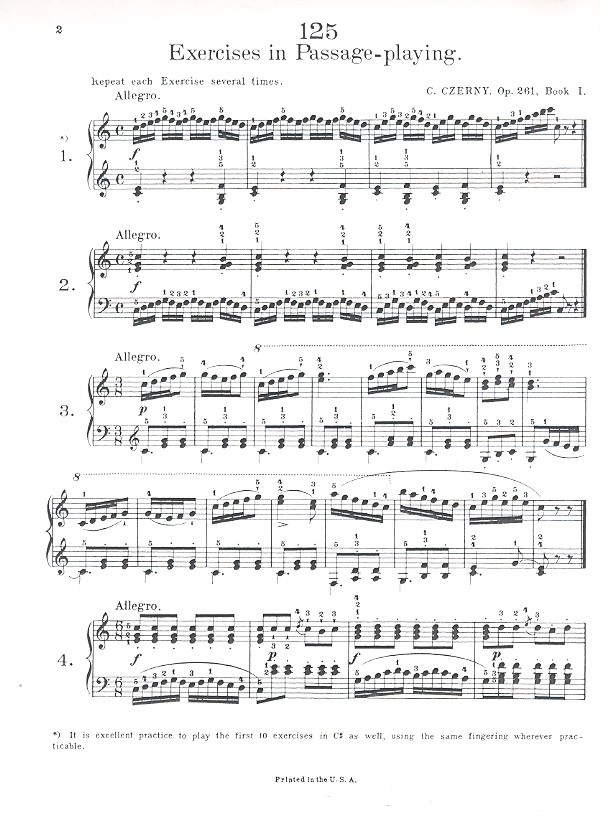 125 Exercises in Passage-Playing