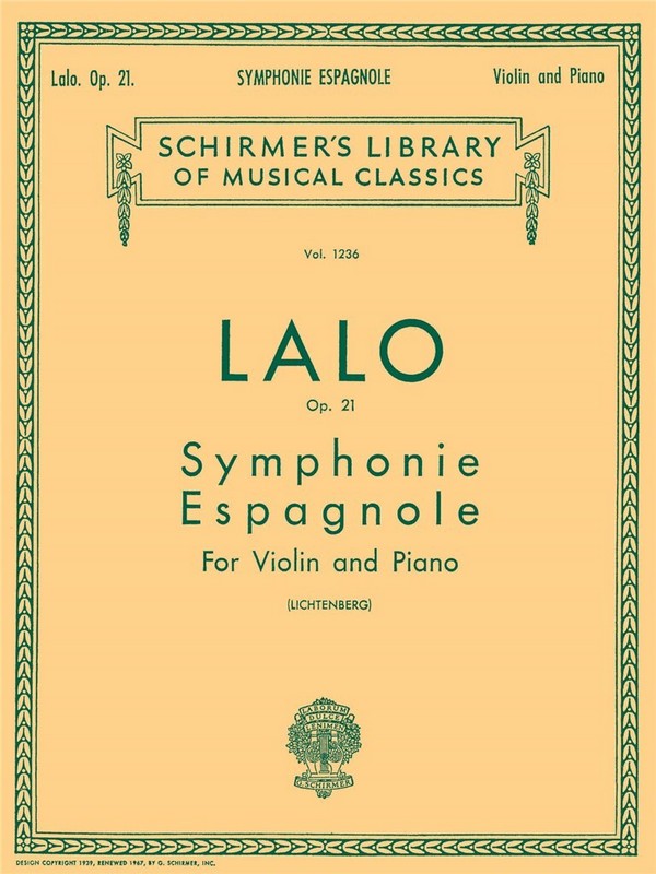 Symphonie espagnole op.21 for