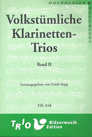 Volkstümliche Klarinettentrios Band 2