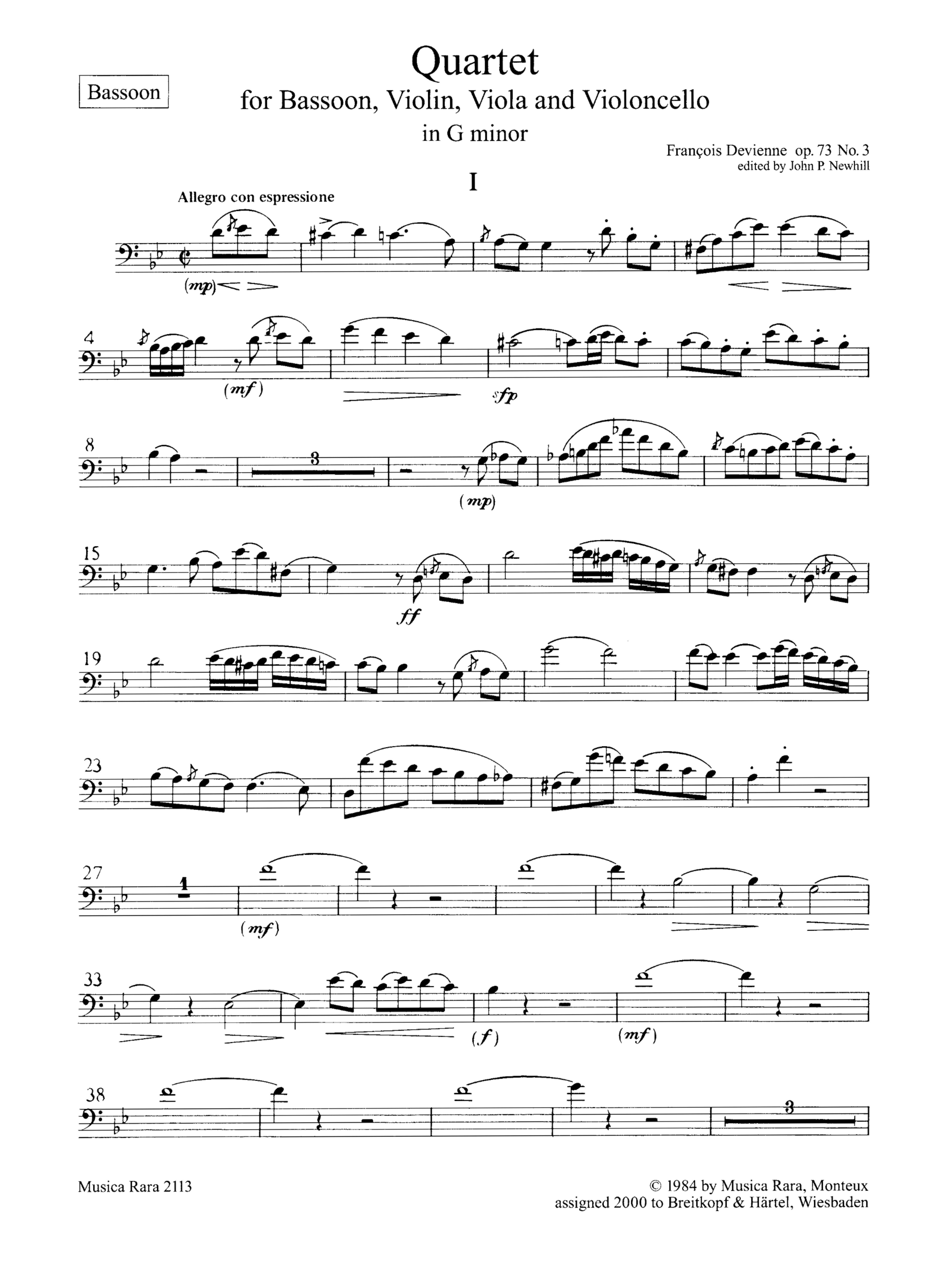 Quartett g-Moll op.73,3