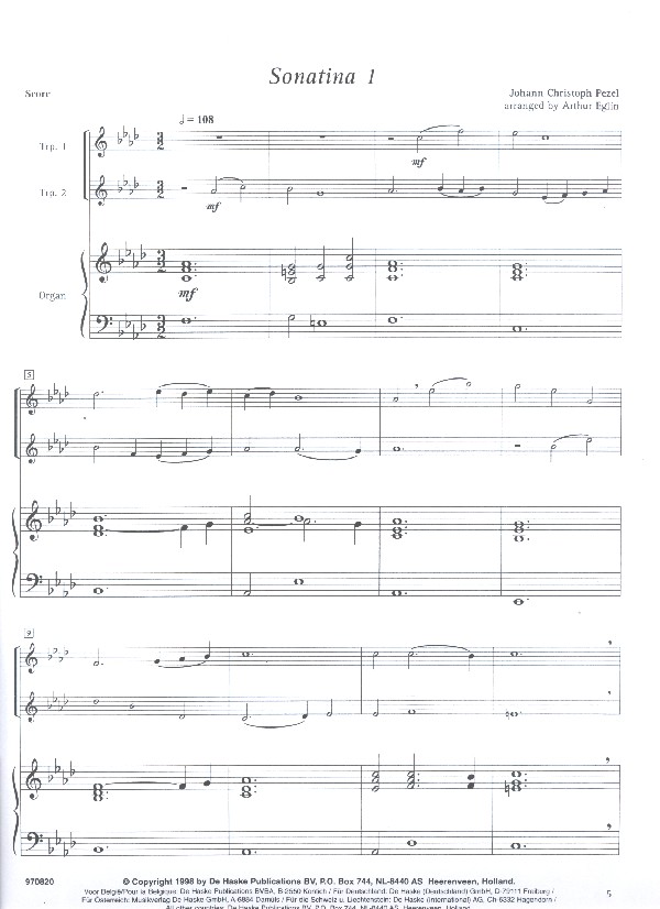 Sonatina Album for 2 trumpets in