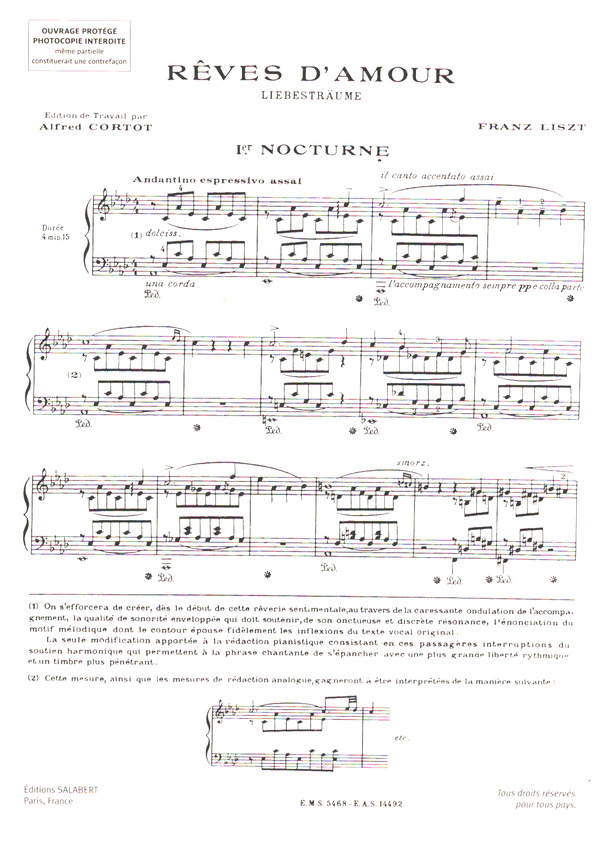 Rêves d'amour 3 nocturnes pour