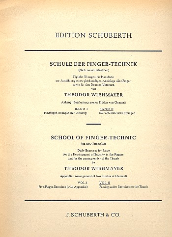Schule der Fingertechnik Band 2