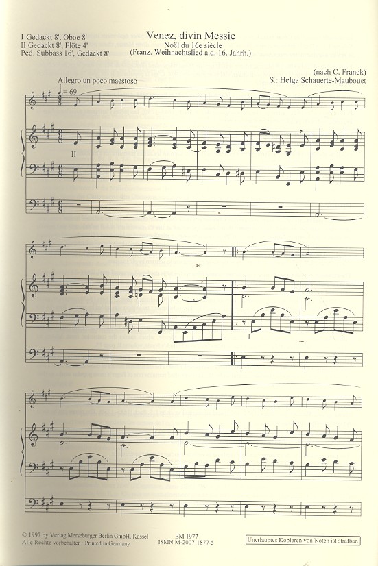 Noel - Weihnachten deutsche und französische Weihnachtlieder