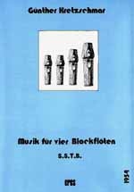 MUSIK FUER 4 BLOCKFLOETEN (SSTB)