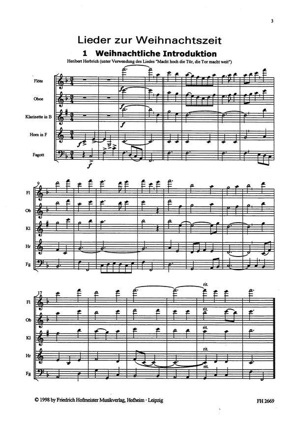 Lieder zur Weihnachtszeit 