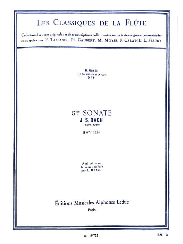 Sonate mi mineur no.5 BWV1034