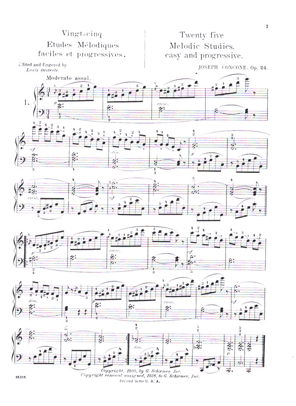25 melodic Studies op.24 (easy and progressive)