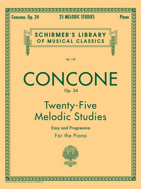 25 melodic Studies op.24 (easy and progressive)