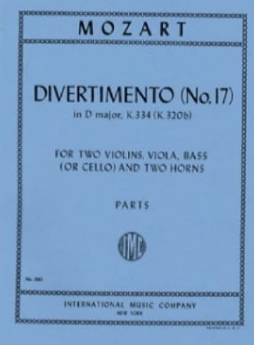 Divertimento D major no.17 KV334