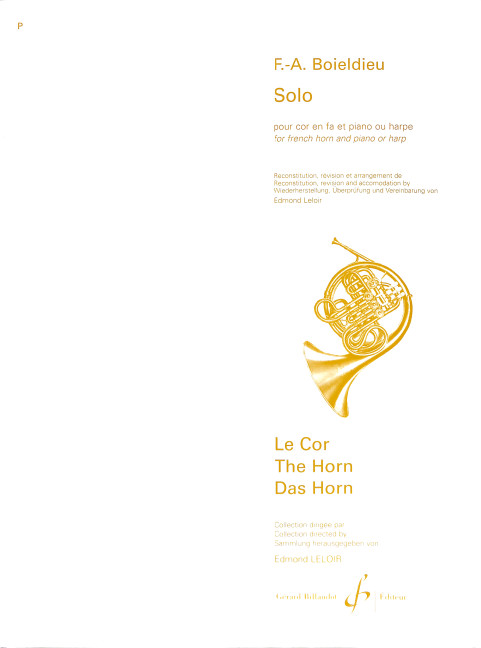 Solo pour cor en fa et piano ou harpe