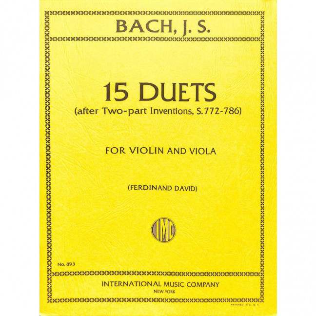 15 Duets after 2-part inventions BWV772-786
