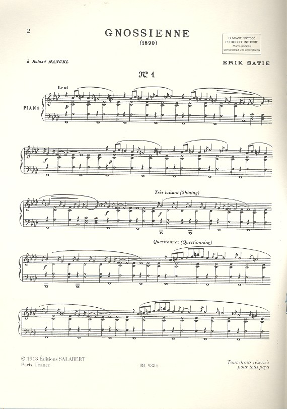 Gnossienne no.1 
