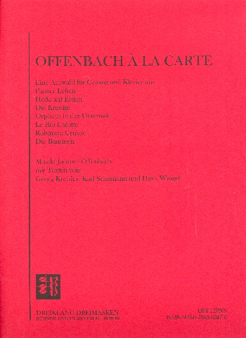 Offenbach à la carte Eine Auswahl