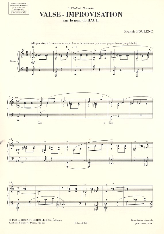 Valse-improvisation sur le nom de
