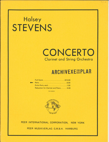 Concerto for clarinet and string