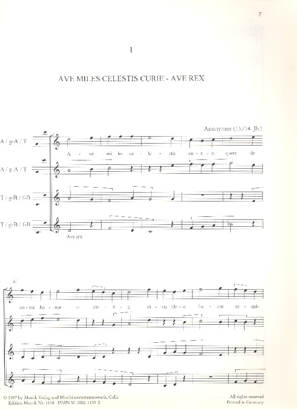 Englische Musik des 13./14. Jahrhunderts