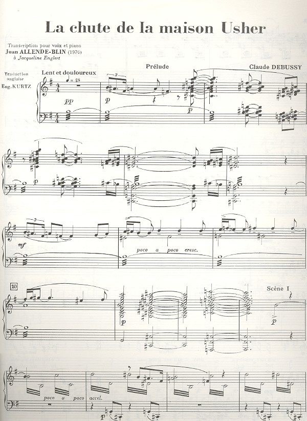 La Chute de la Maison Usher pour orchestre